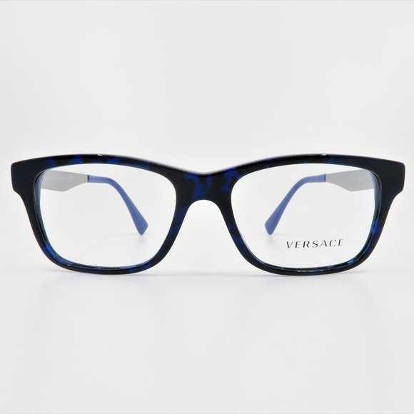 Versace MOD 3245 5237 55mm Men Black/Blue & Medusa - Picture 2 of 8